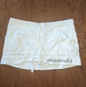 Abercrombie white mini skirt